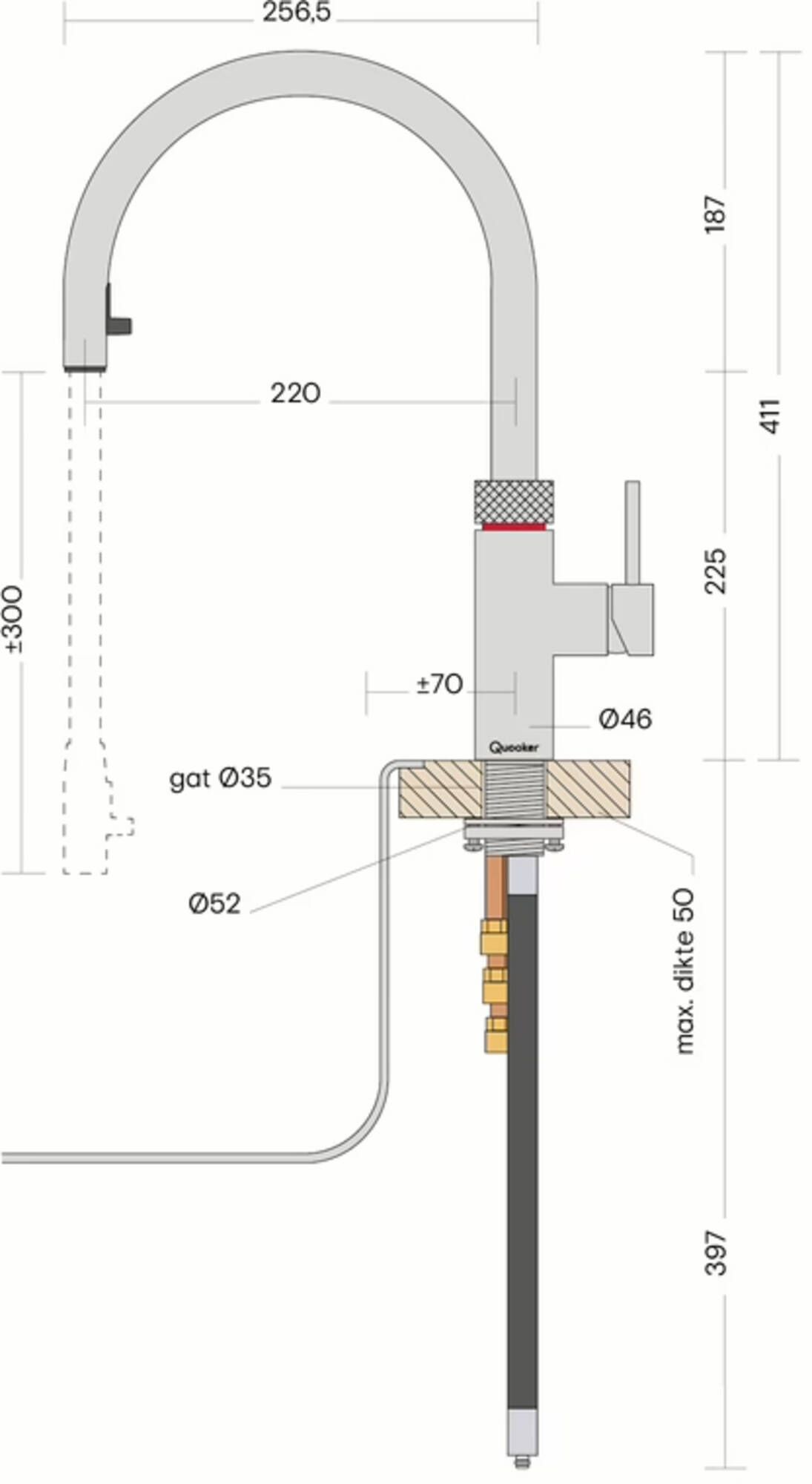 Quooker kokendwaterkraan  3XGME afbeelding 4