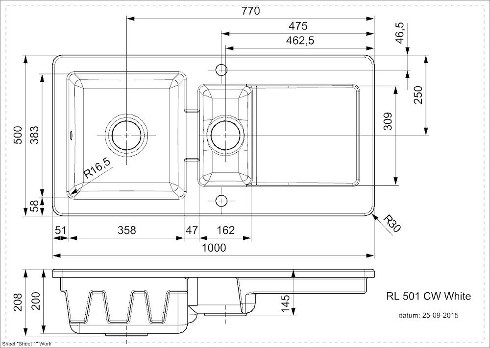 Reginox spoelbak R25536 afbeelding 3