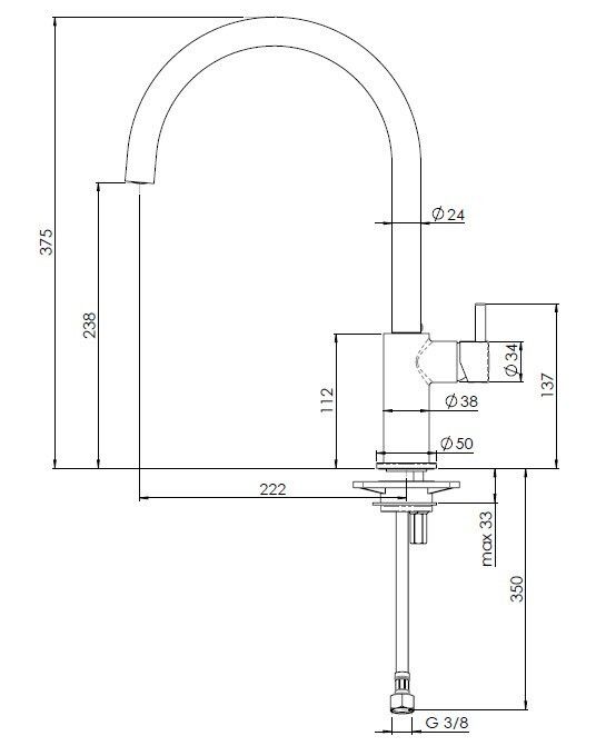 Reginox keukenkraan  R31629 afbeelding 4