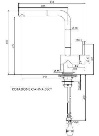 Reginox keukenkraan  R35986 afbeelding 4