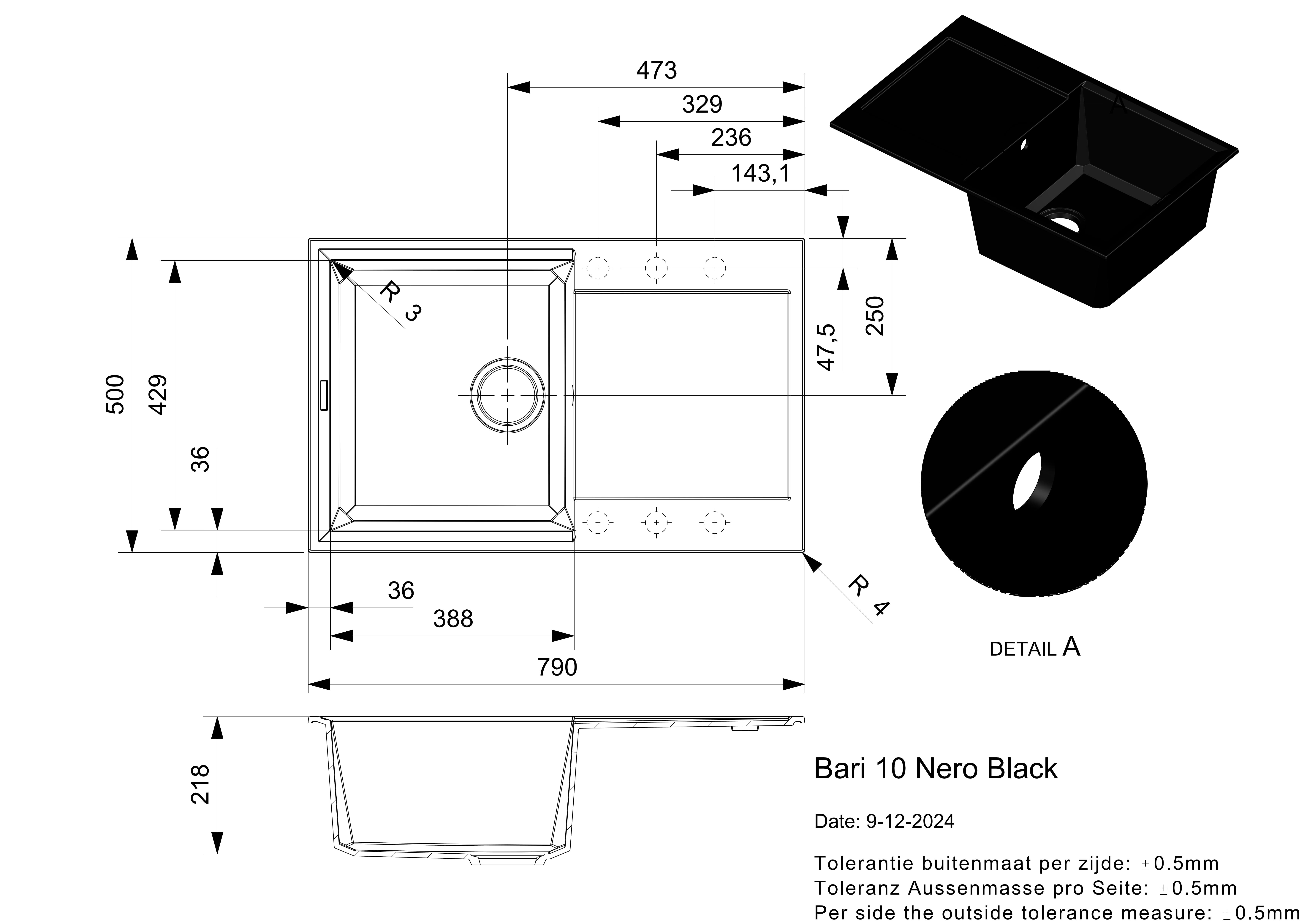 Reginox R40324  spoelbak afbeelding 5