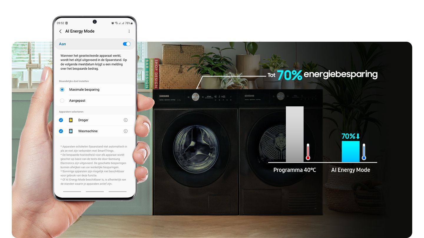 Samsung wasmachine WW90T656AHE afbeelding 3