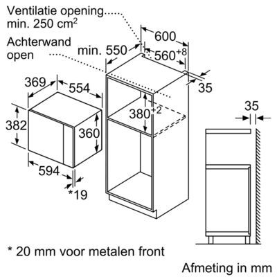 Siemens BE555LMS0 inbouw magnetron afbeelding 5