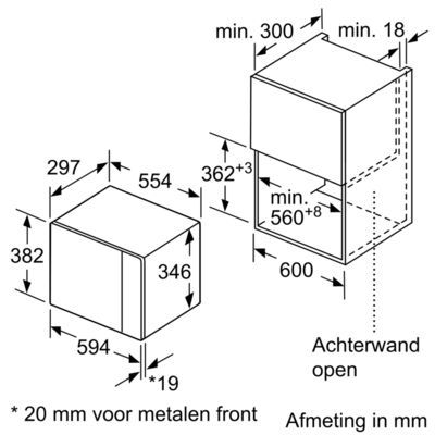 Siemens BF425LMB0 inbouw magnetron afbeelding 5