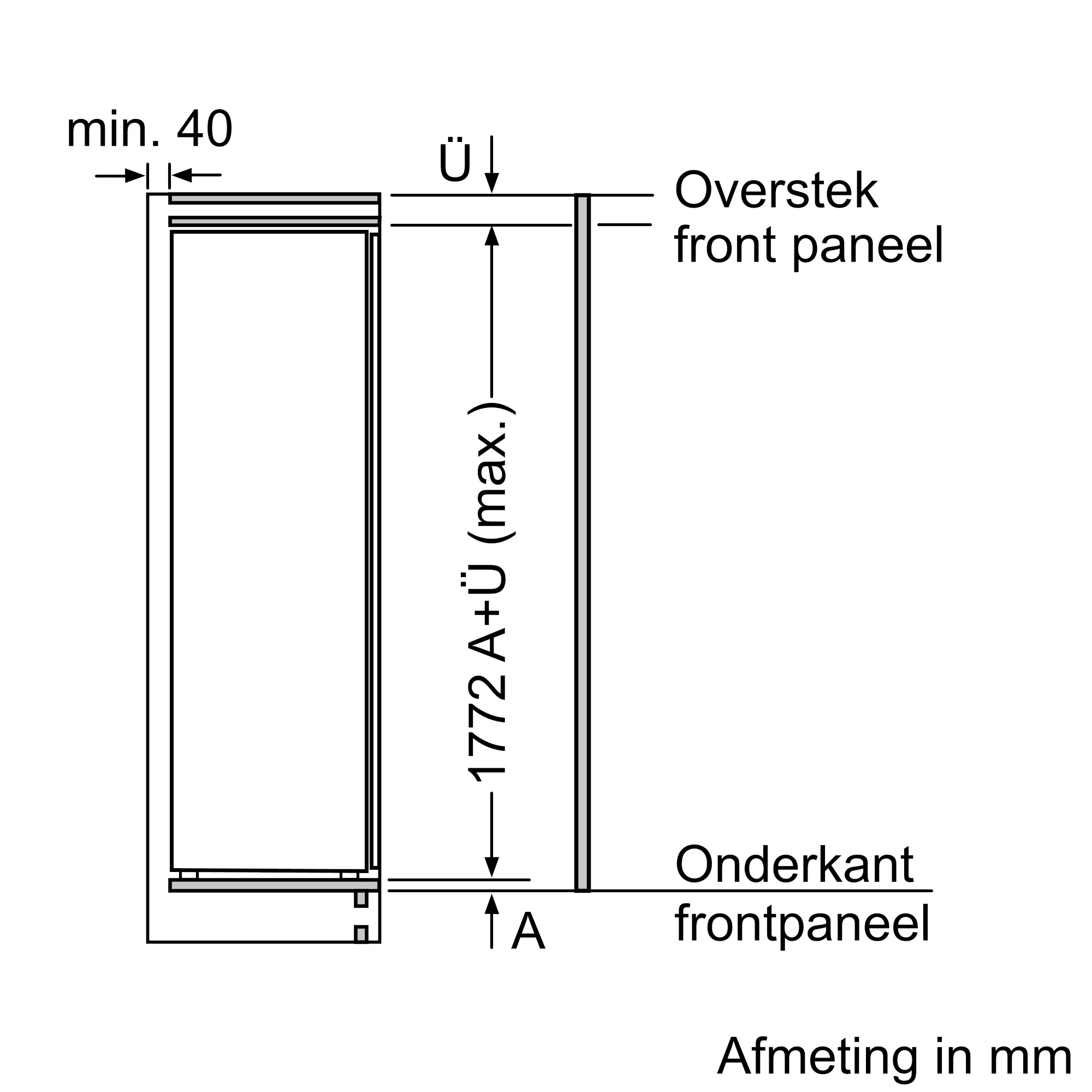 Siemens GI81NECF0 inbouw vriezer afbeelding 5
