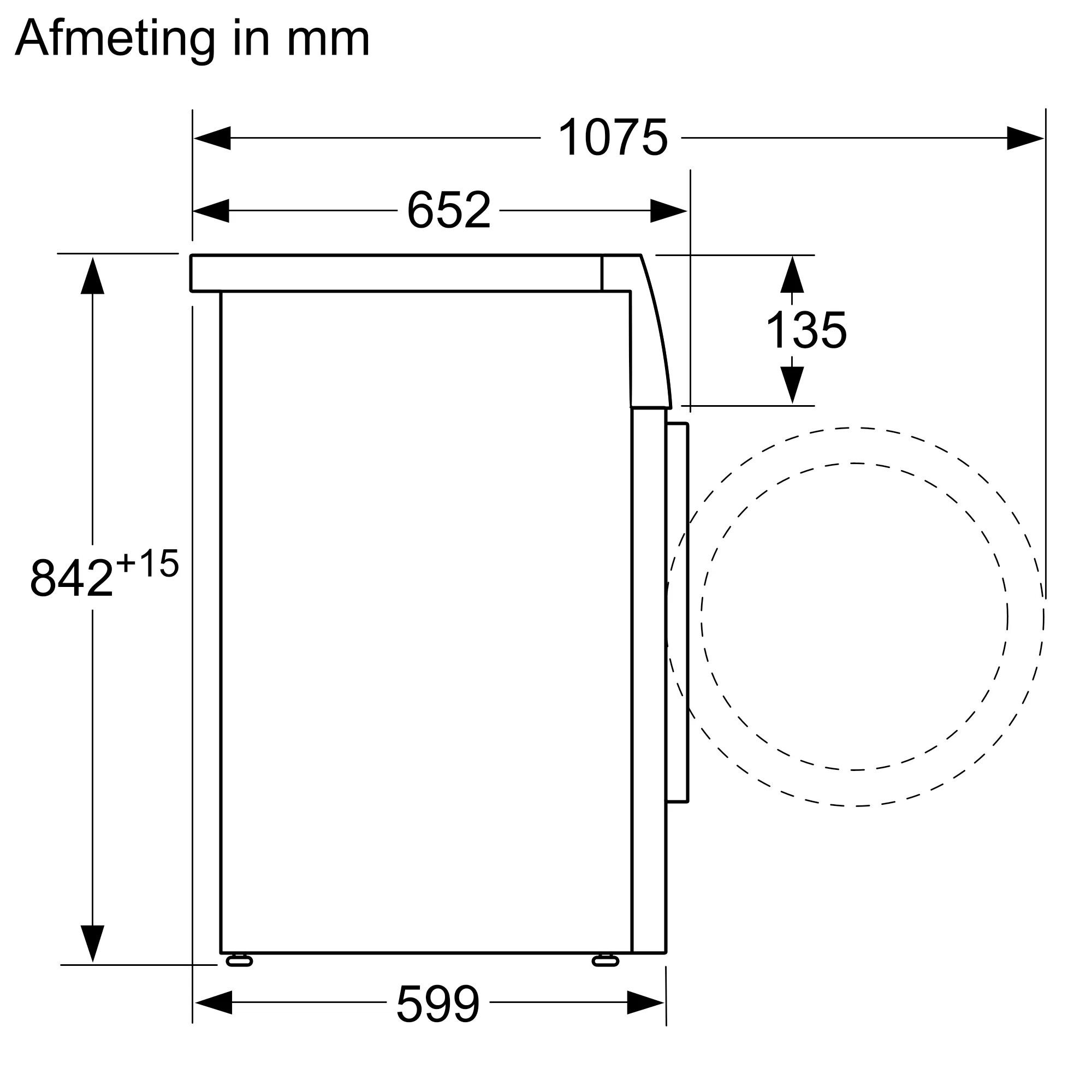 Siemens WT7U4600NL  wasdroger afbeelding 5