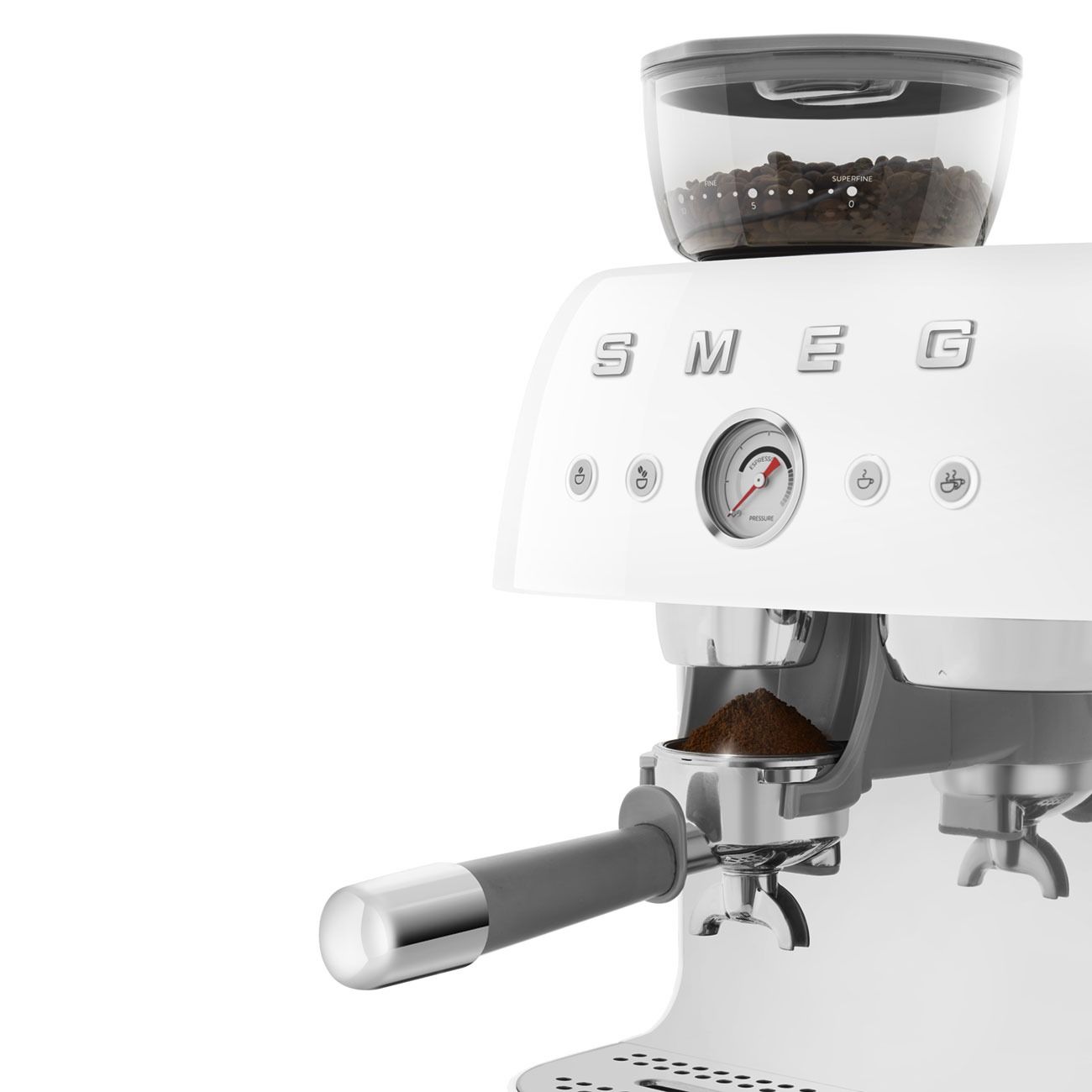 Smeg koffiemachine vrijstaand EGF03WHEU afbeelding 4