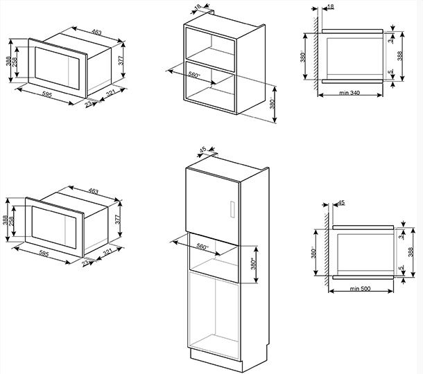 Smeg magnetron FMI020X afbeelding 3
