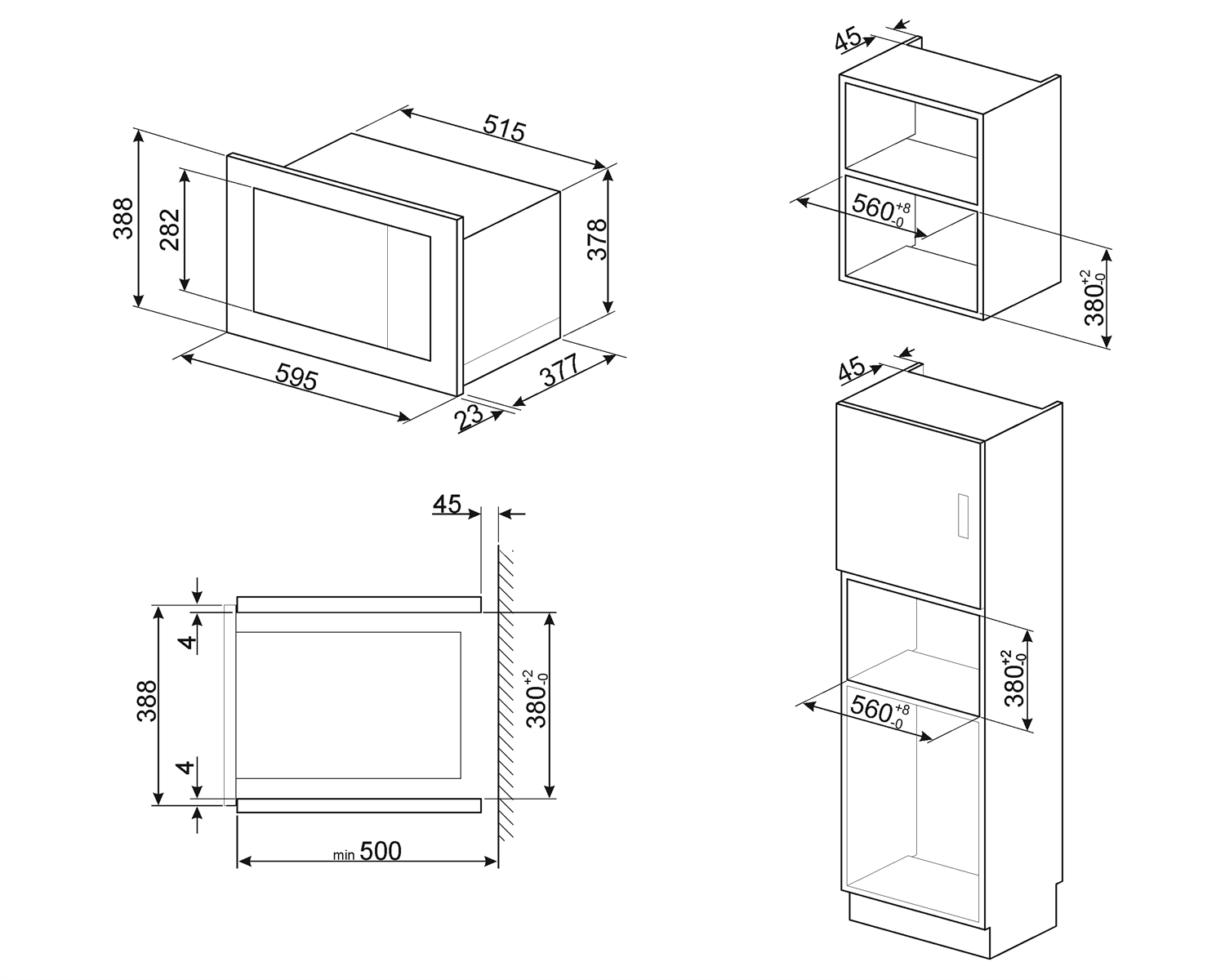 Smeg magnetron FMI125G afbeelding 3