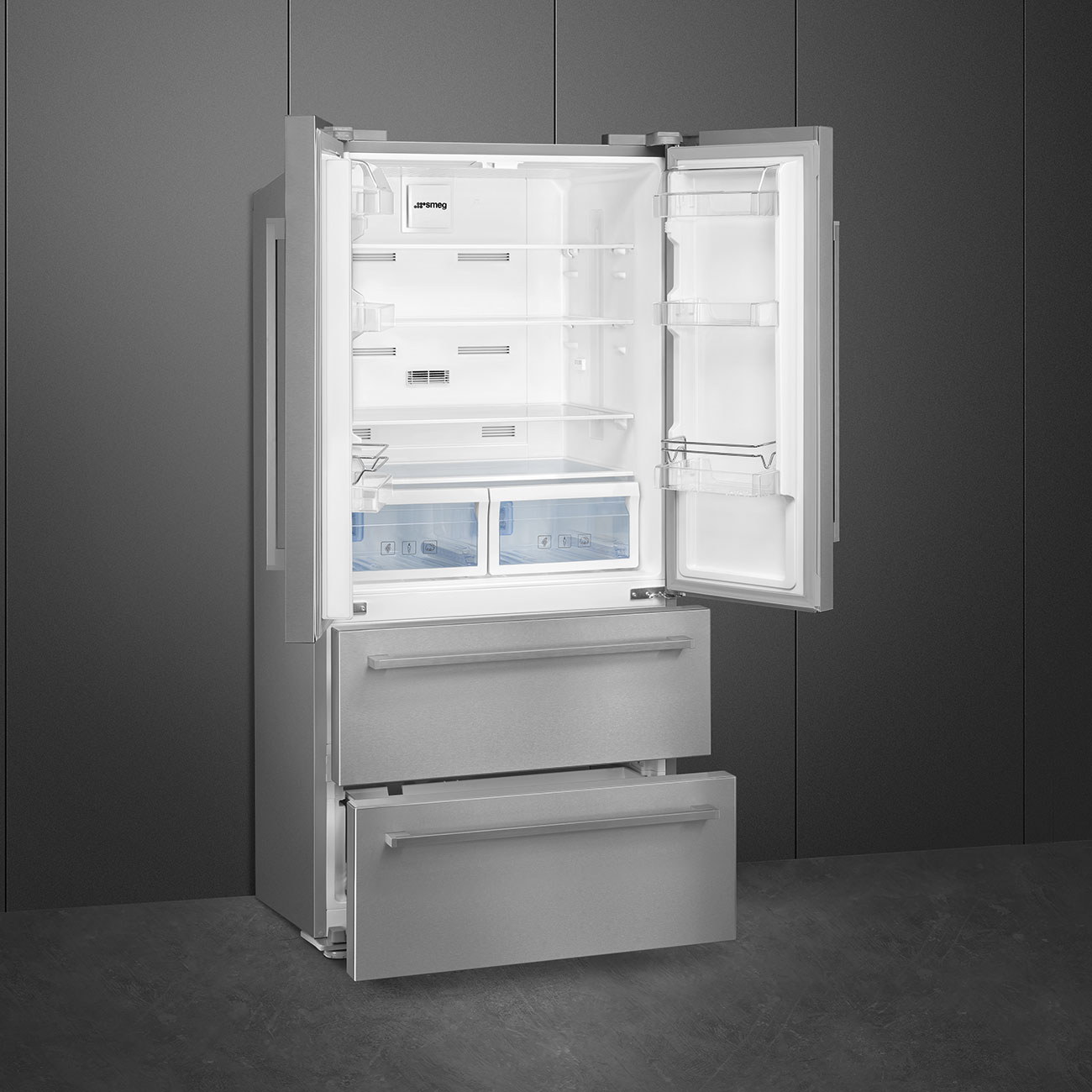 Smeg FQ55FXDE vrijstaand koelkast afbeelding 5