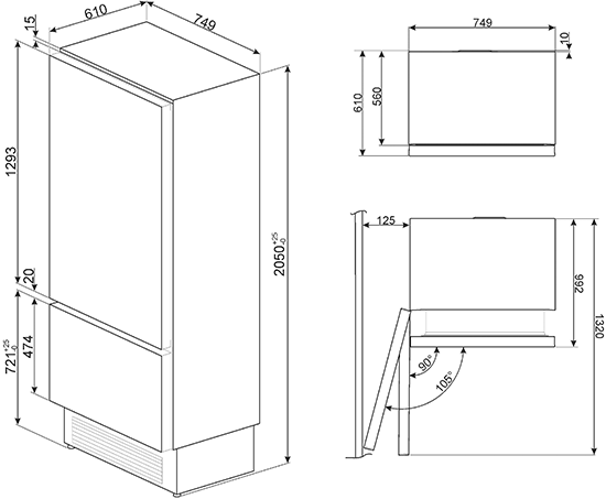 Smeg RI76LSI inbouw koelkast afbeelding 5