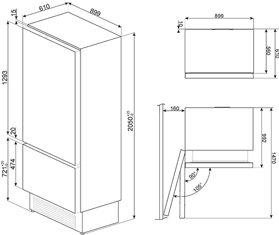 Smeg RI96LSI inbouw koelkast afbeelding 5