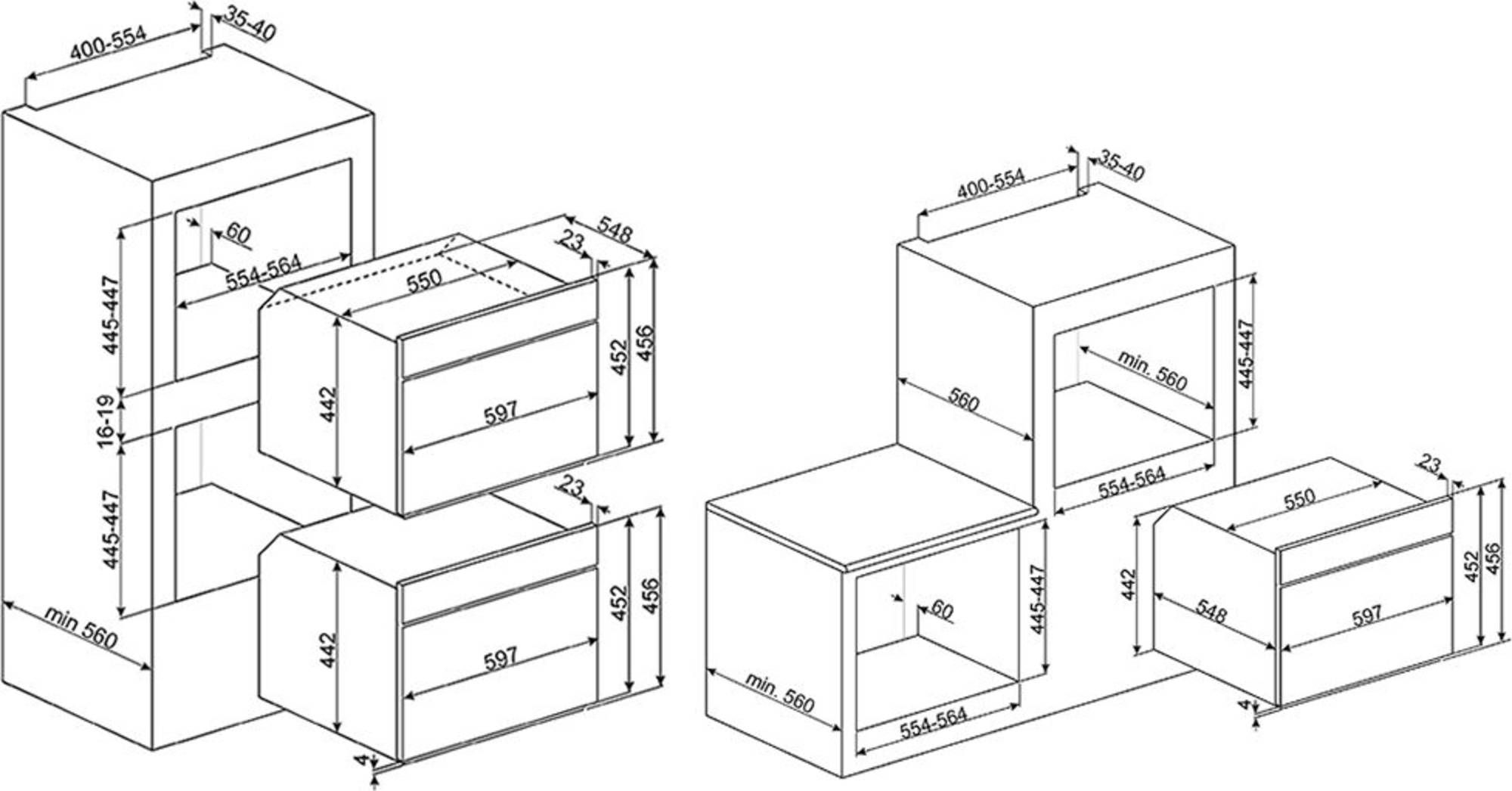 Smeg SF4604MCNR inbouw magnetron afbeelding 5