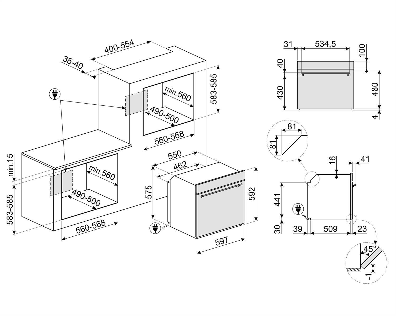 Smeg oven SO6303APN afbeelding 3