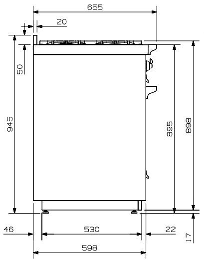 Steel A12FF6TCE  fornuis afbeelding 5
