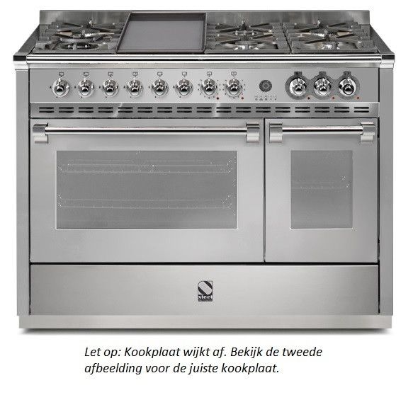Steel fornuis A12SF4TMSS afbeelding 3