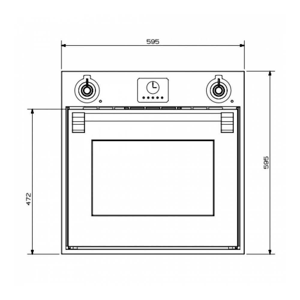 Steel oven AFE6CR afbeelding 3