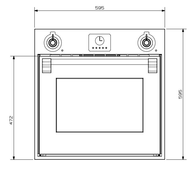 Steel oven AFE6SBR afbeelding 3