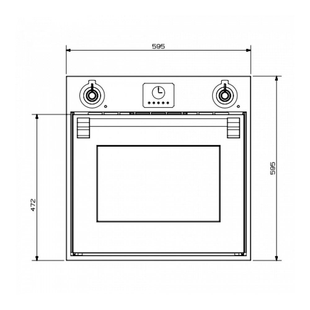 Steel oven inbouw AFE6SS afbeelding 4