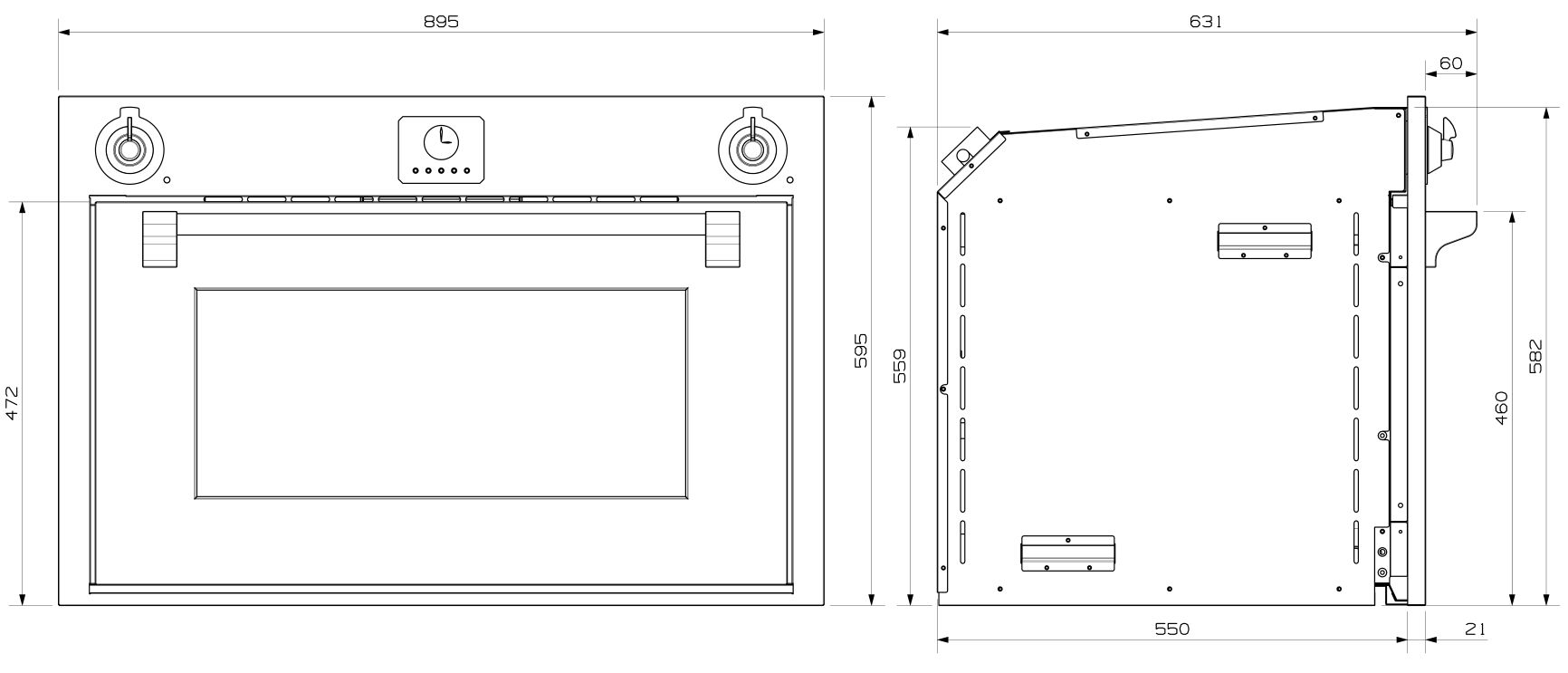 Steel oven inbouw AFE9NA afbeelding 4