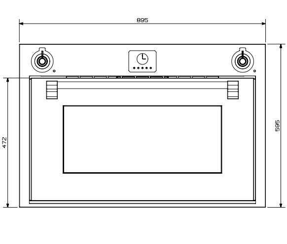 Steel AFE9SAA inbouw oven afbeelding 5