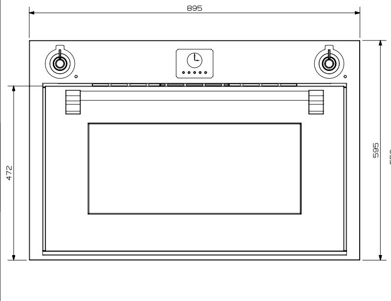 Steel oven AFE9SBR afbeelding 3
