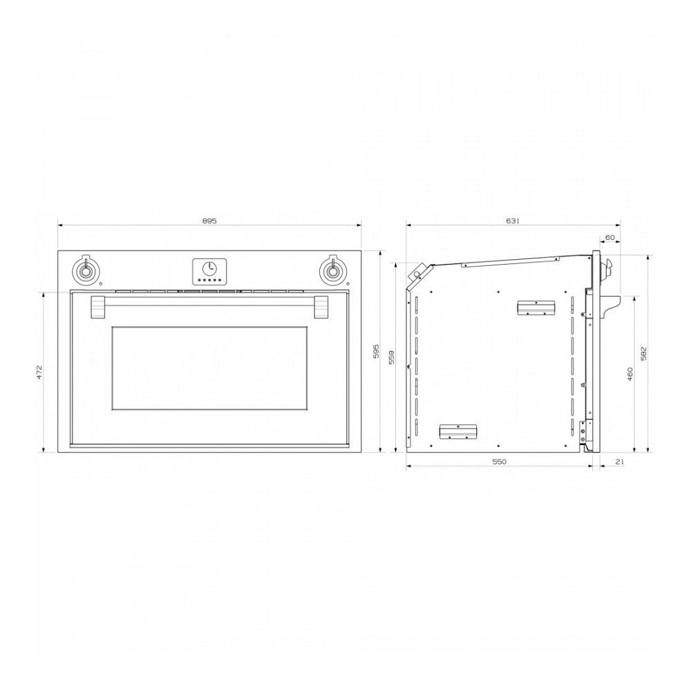 Steel oven AFE9SS afbeelding 3