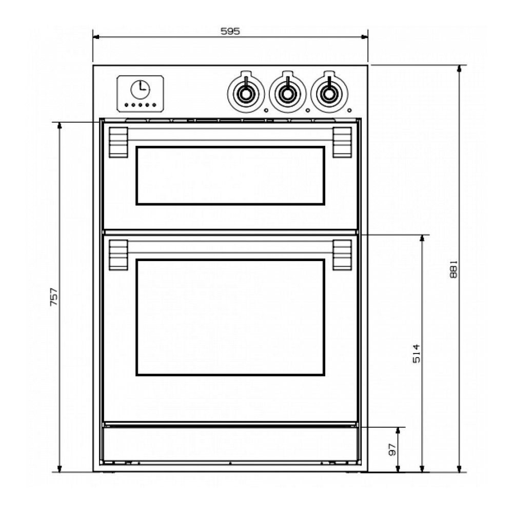 Steel AFFE6SS inbouw oven afbeelding 5