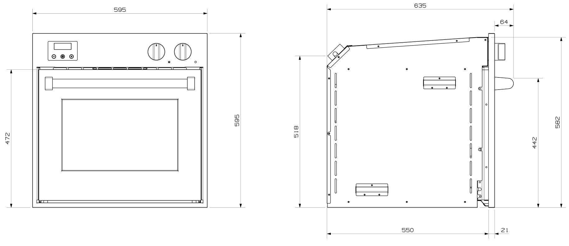 Steel oven inbouw GFE6AN afbeelding 4