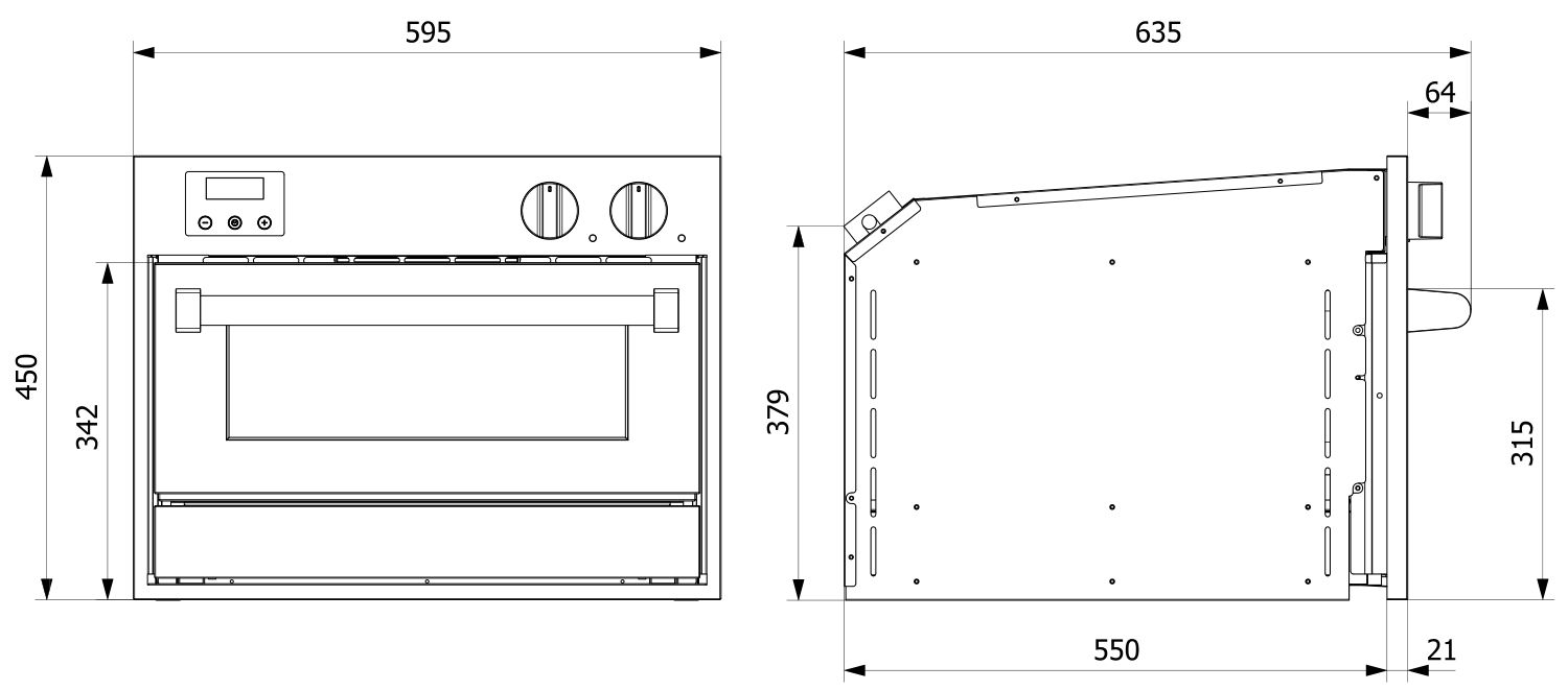 Steel oven inbouw GFE6PAA afbeelding 4