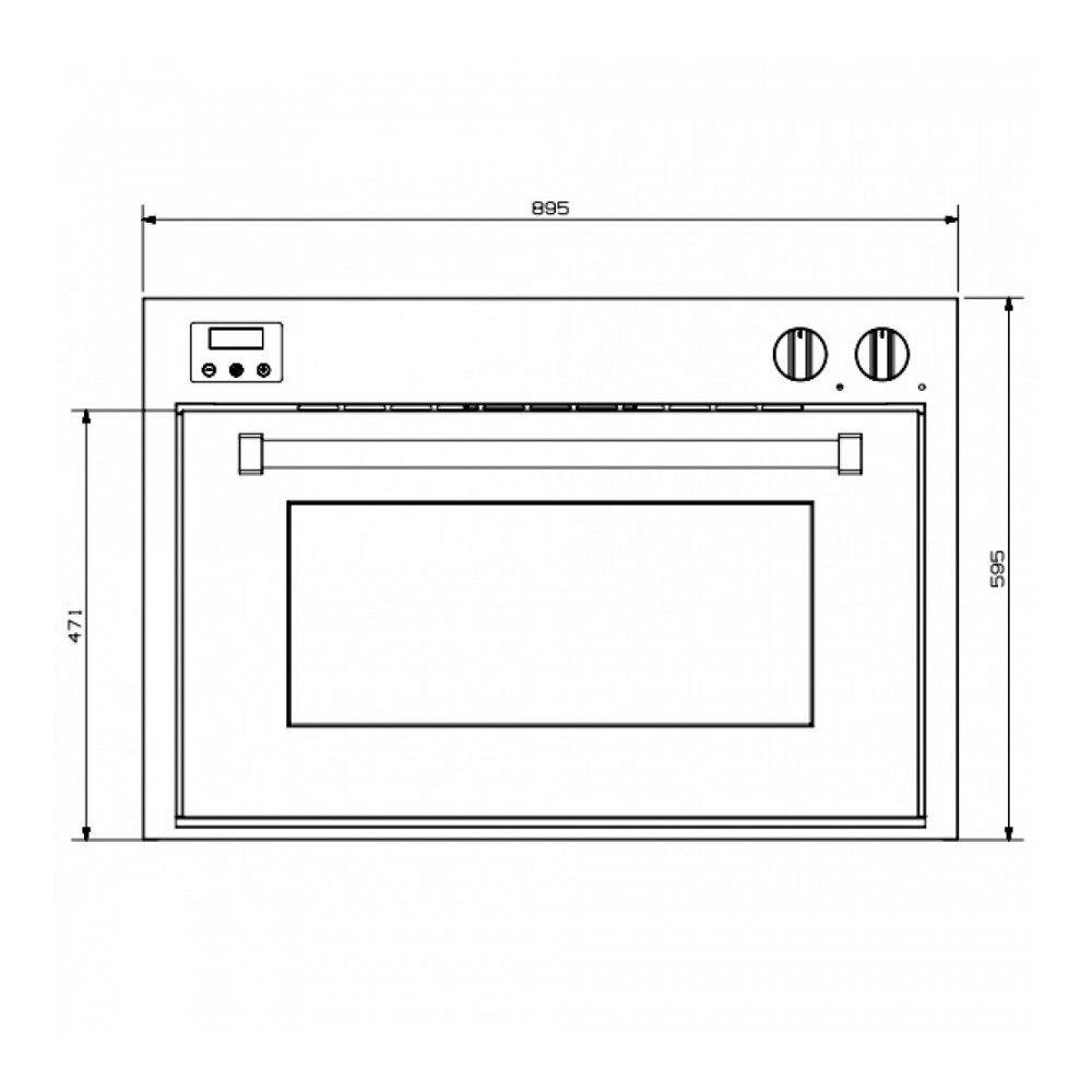 Steel oven GFE9SS afbeelding 3