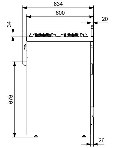 Steel fornuis X10FF-6 AA afbeelding 3