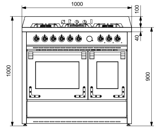 Steel fornuis X10FF-6 CE afbeelding 3