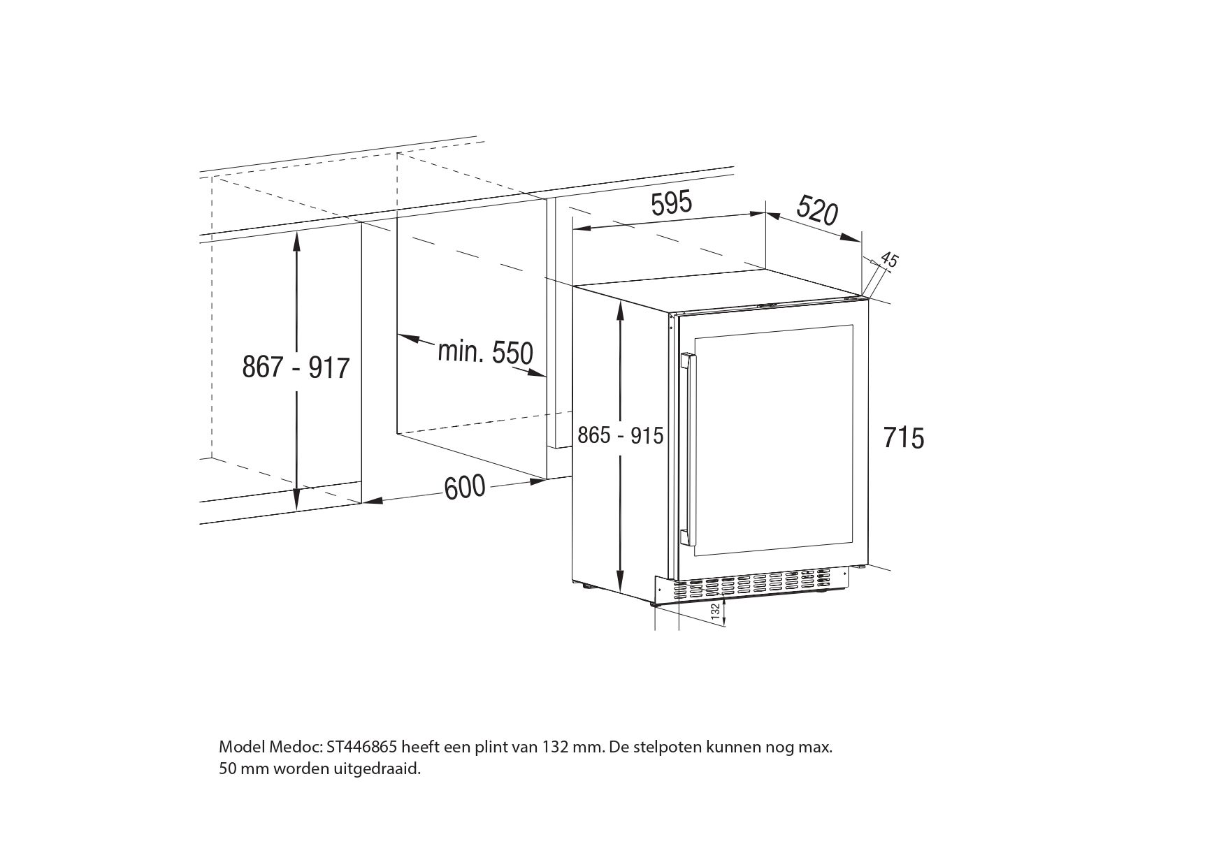 Stoves ST446865 inbouw wijnkast afbeelding 6