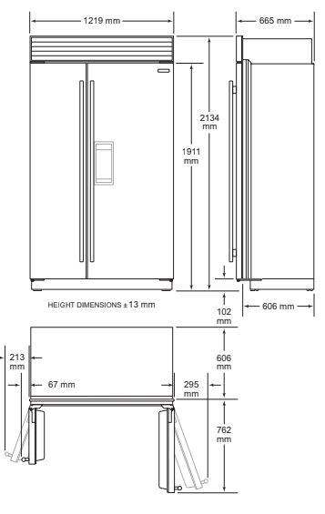 SubZero koelkast vrijstaand ICBCL4850SDSP afbeelding 4