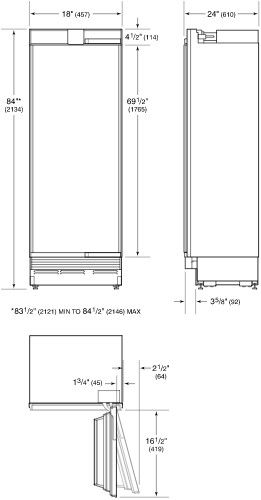 SubZero koelkast inbouw ICBDEC1850FIR afbeelding 4