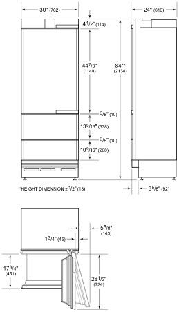 SubZero koelkast inbouw ICBDET3050CIIDL afbeelding 4