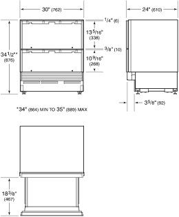 SubZero ICBID30FI inbouw vriezer afbeelding 5