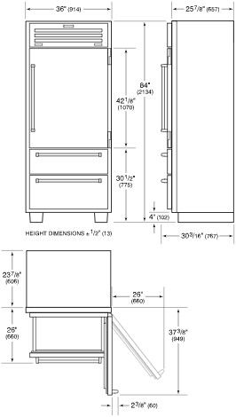 SubZero koelkast ICBPRO3650RH afbeelding 3