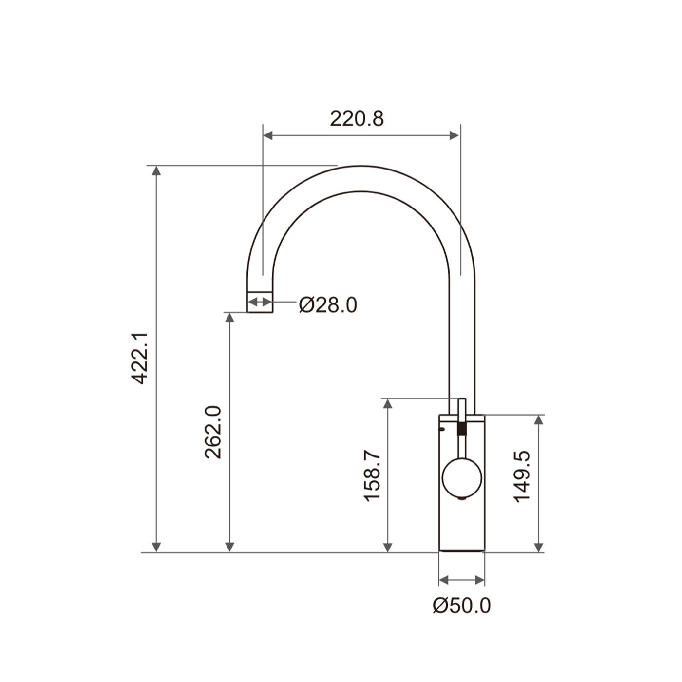 Unito C0035-F0219  kokendwaterkraan afbeelding 5