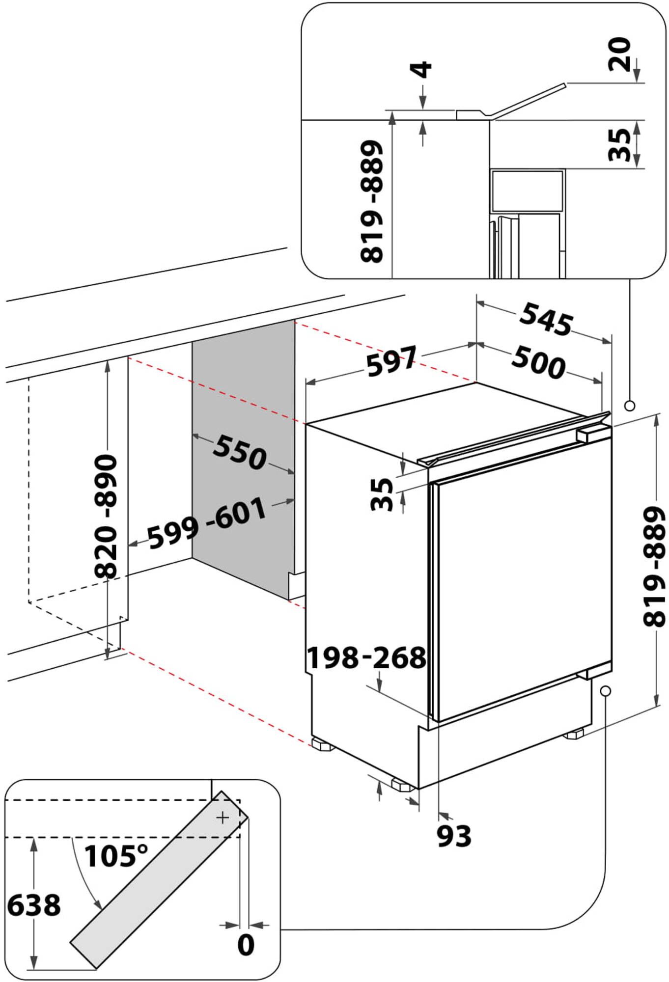 WHIRLPOOL AFB8281 inbouw vriezer afbeelding 5
