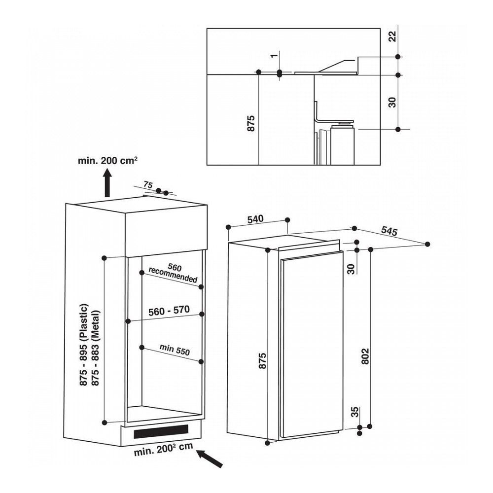 WHIRLPOOL ARG94211N inbouw koelkast afbeelding 5