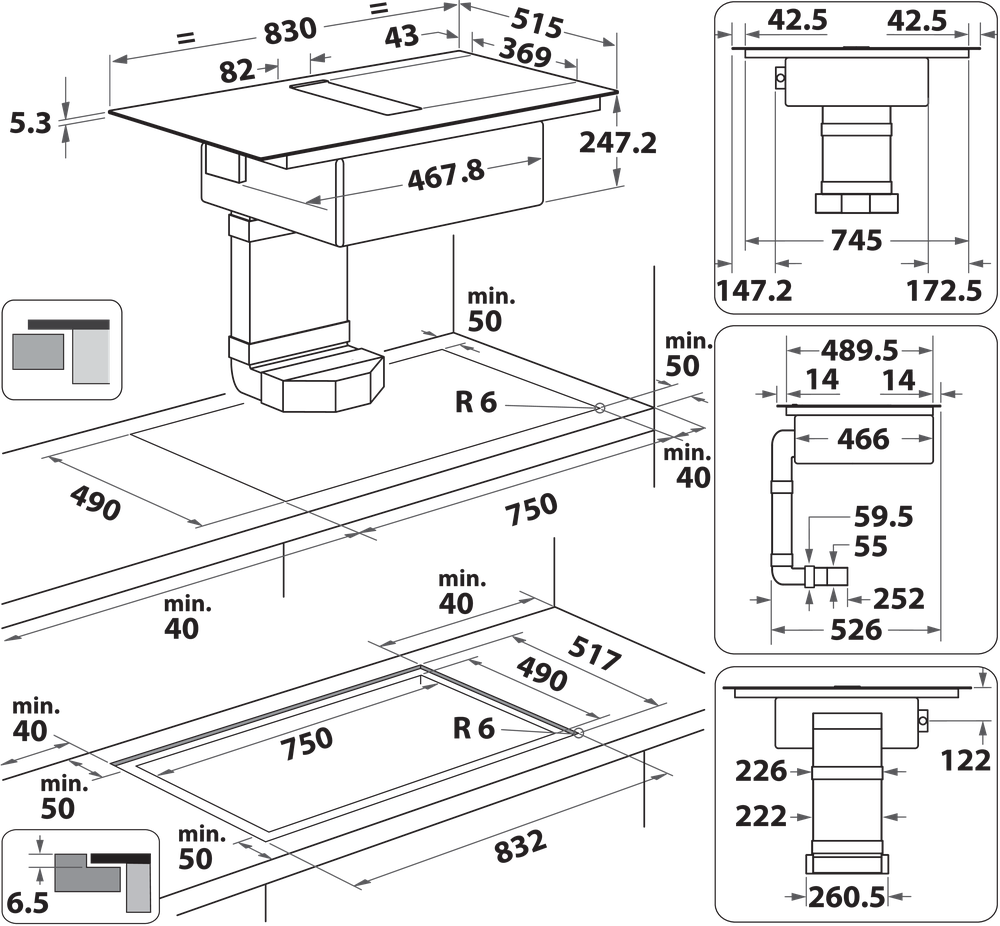 Whirlpool WVHF83BB FKIT inbouw kookplaat afbeelding 5