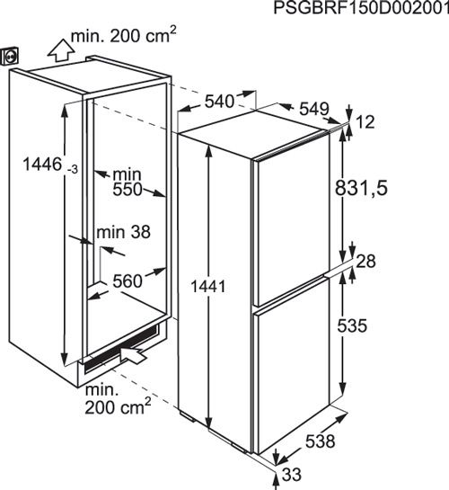 Zanussi onderdeel  ZBB24431SA afbeelding 4