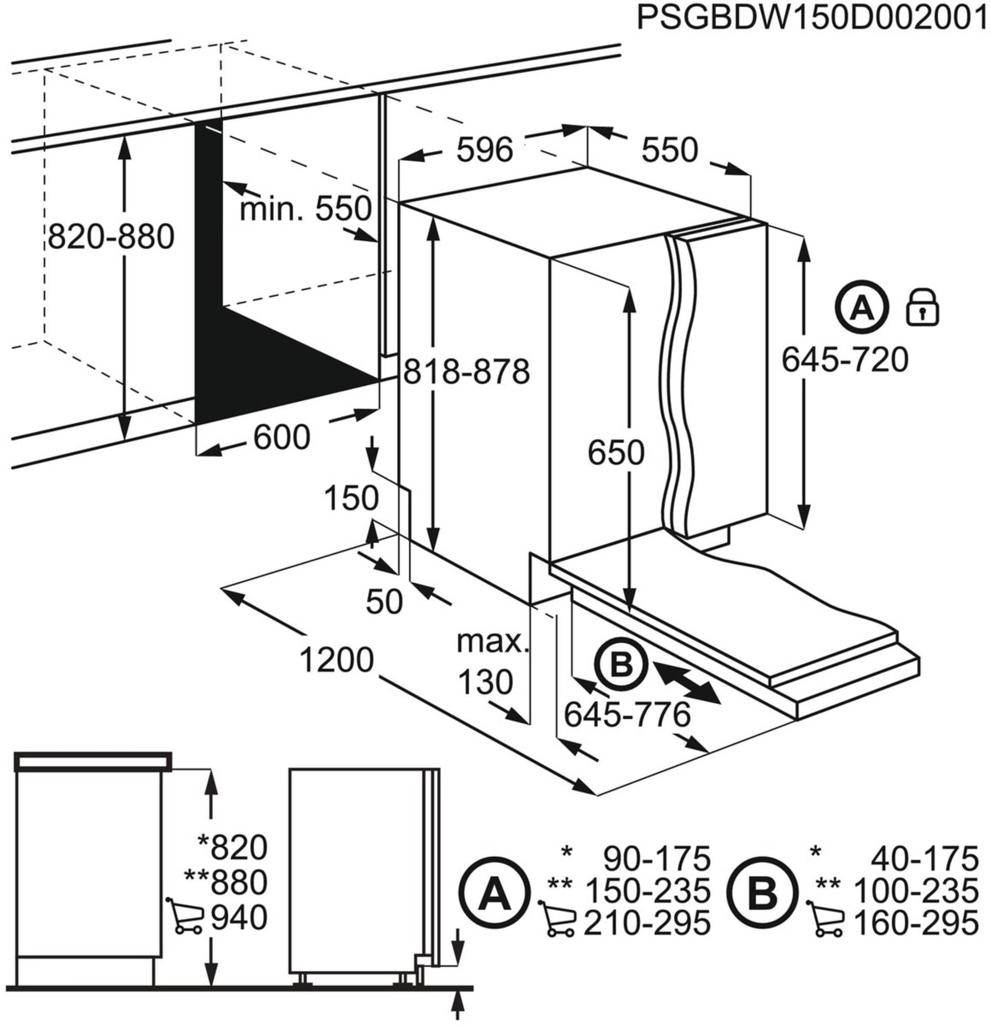 Zanussi vaatwasser inbouw ZDLN1521 afbeelding 4