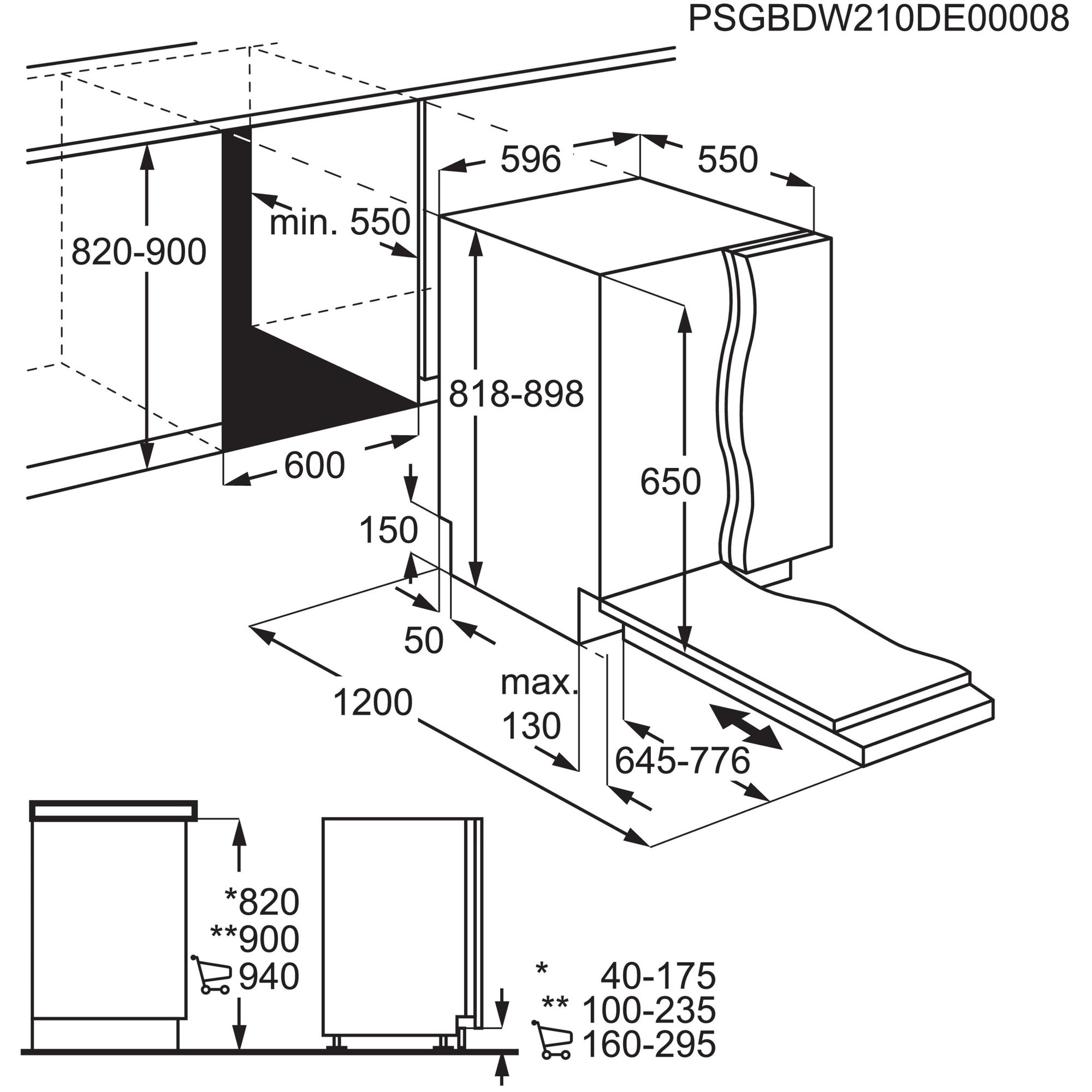 Zanussi ZDLN5531 inbouw vaatwasser afbeelding 5