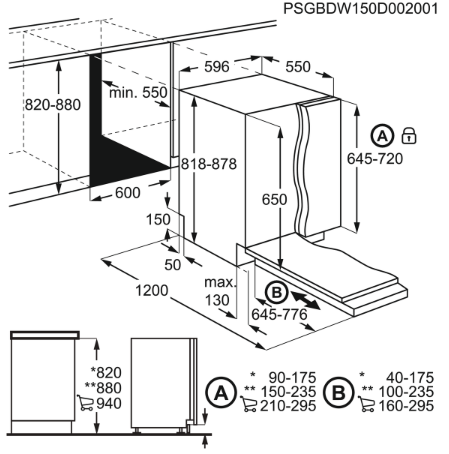 Zanussi ZDLN6631 inbouw vaatwasser afbeelding 5
