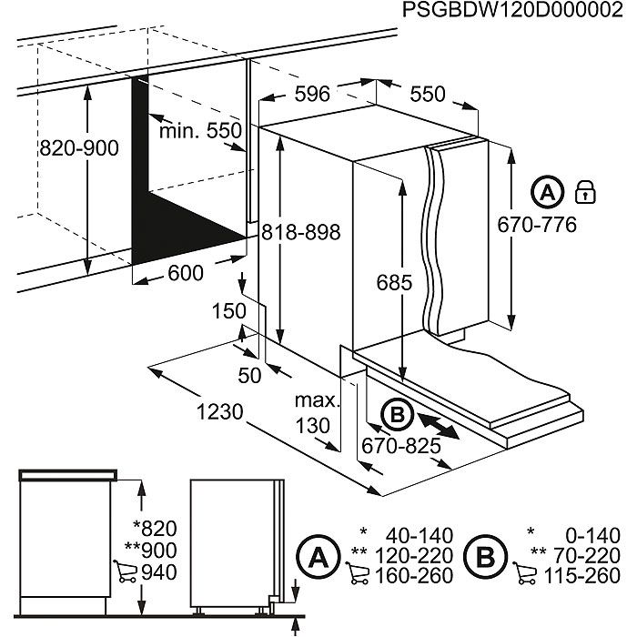Zanussi ZDT26050FA inbouw vaatwasser afbeelding 5