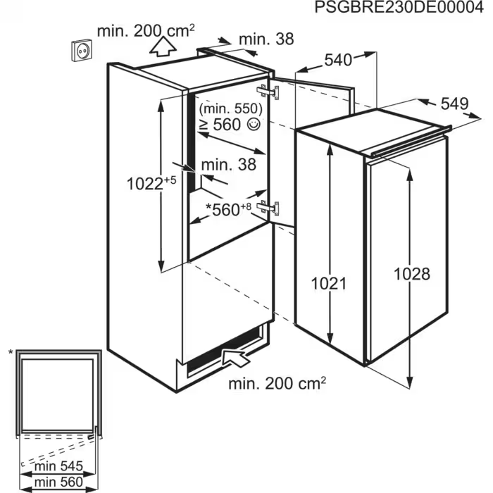 Zanussi koelkast ZEAN10ES2 afbeelding 3