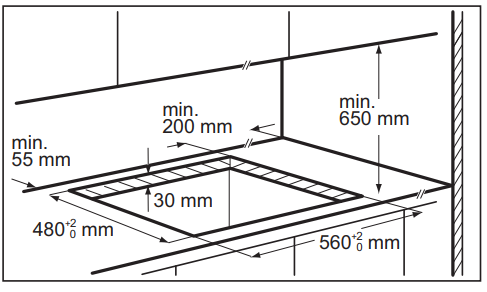 Zanussi ZGGN645K inbouw kookplaat afbeelding 5
